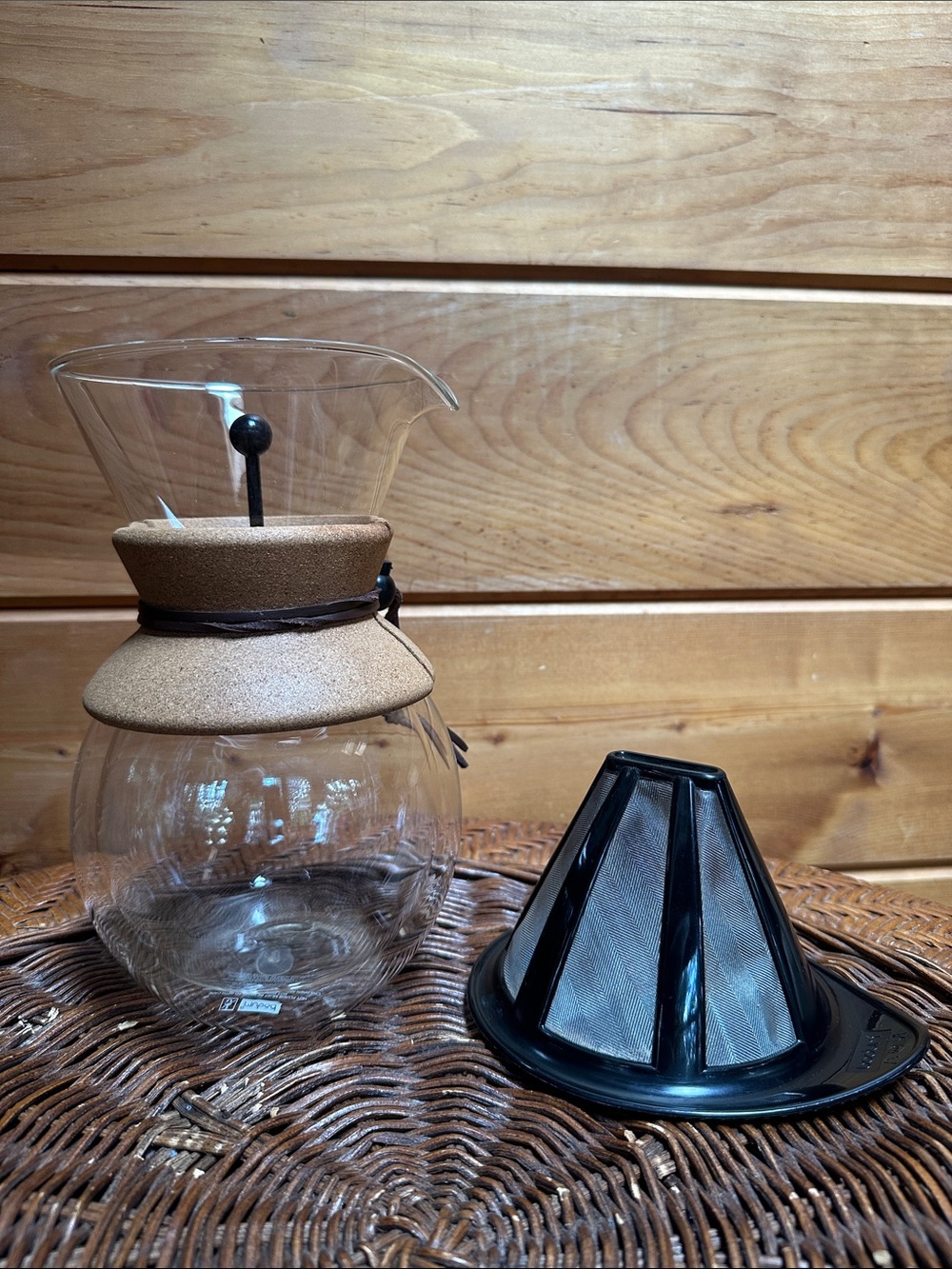 Bodum 8 Cup 34oz Pour Over Coffee Maker Permanent Screen Filter